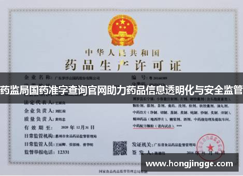 药监局国药准字查询官网助力药品信息透明化与安全监管